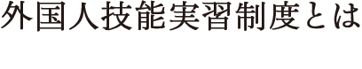 外国人技能実習制度とは